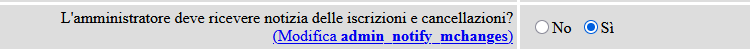 L&rsquo;amministratore deve ricevere notizia delle iscrizioni e cancellazioni?